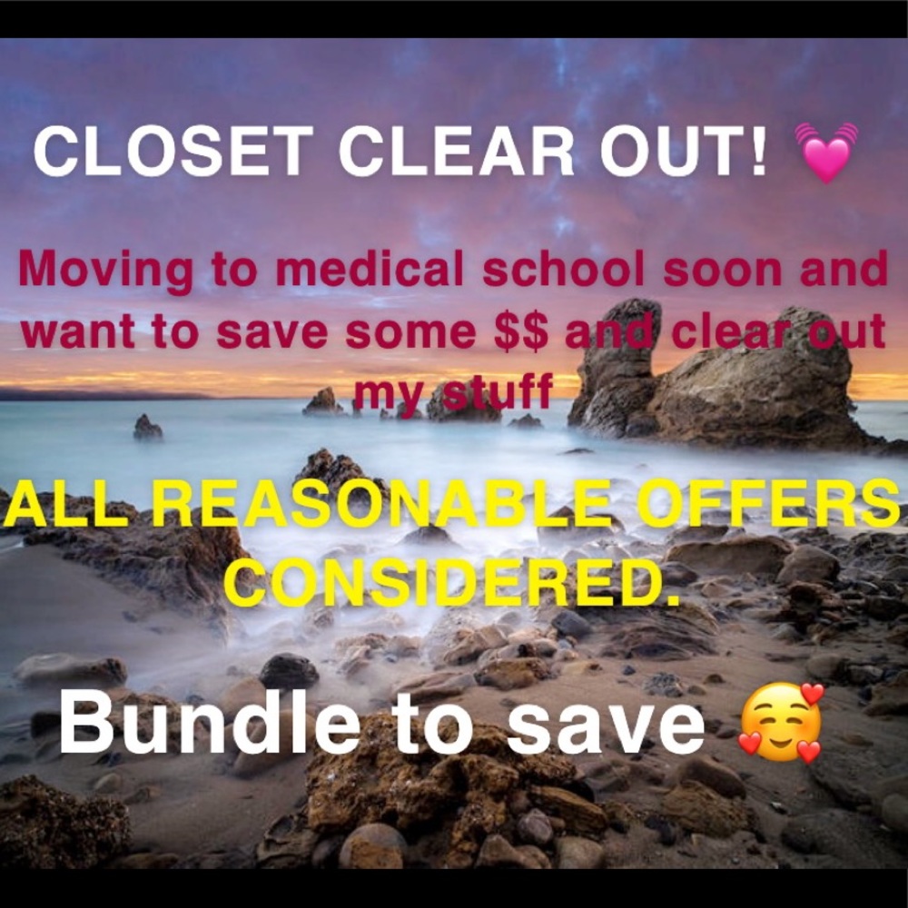CLOSET CLEAROUT SALE